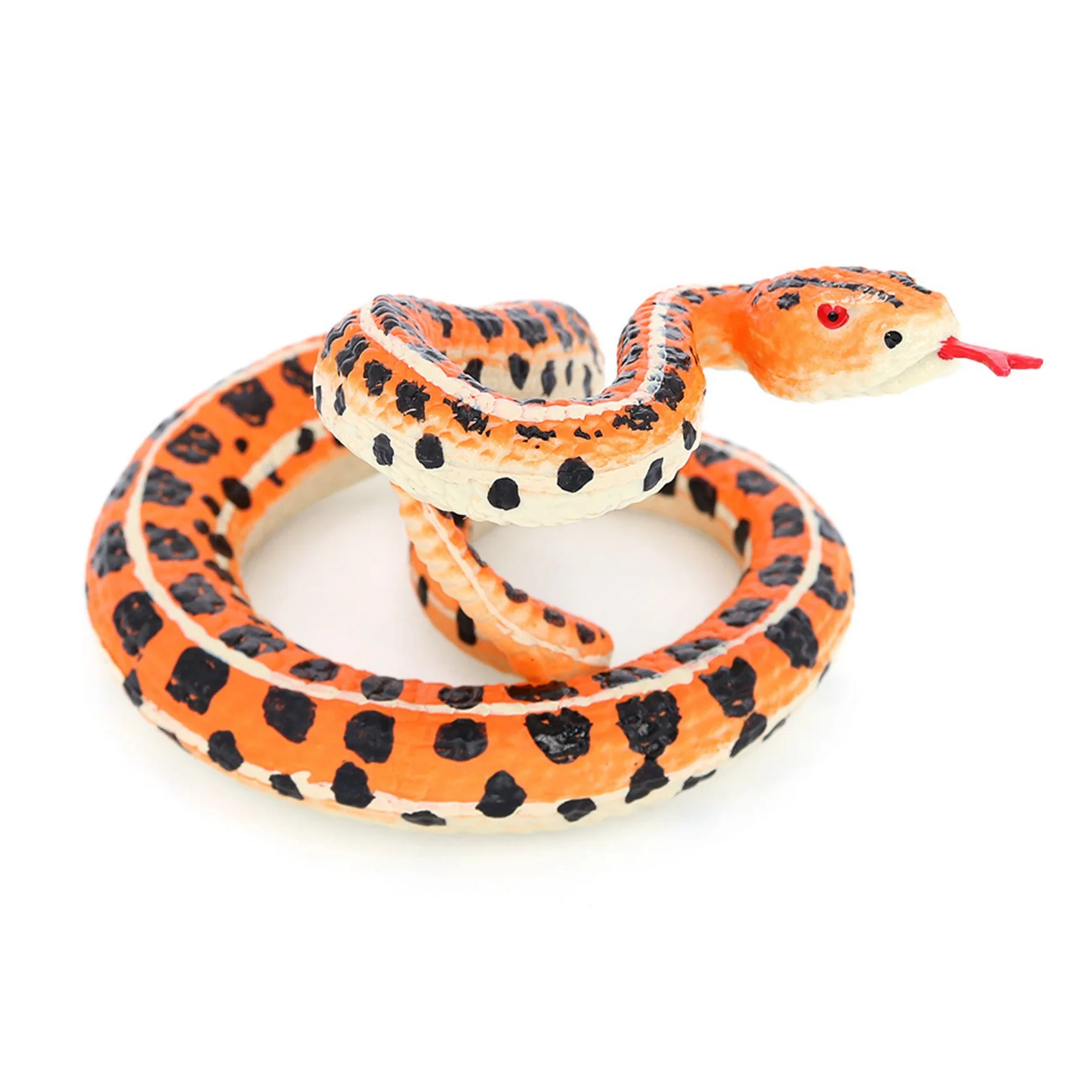 Simulation Snake Short-Tailed Snake Viper Rattlesnake Boa Constrictor Reptile Model Creepy Prank Scary Snake Toy B