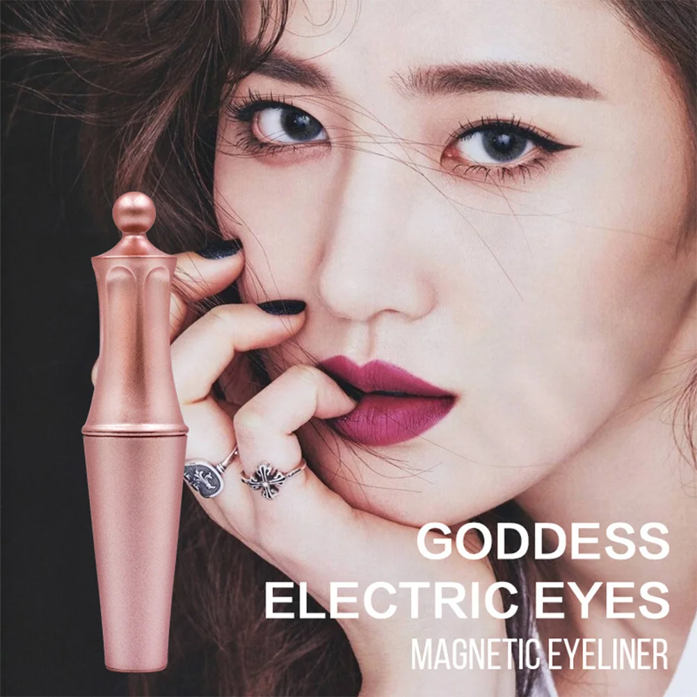 Eyeliner magnetico liquido da 2 pezzi 4 ml a prova di sbavature nero intenso per ciglia magnetiche sicure da indossare tutto il giorno leggero facile da applicare