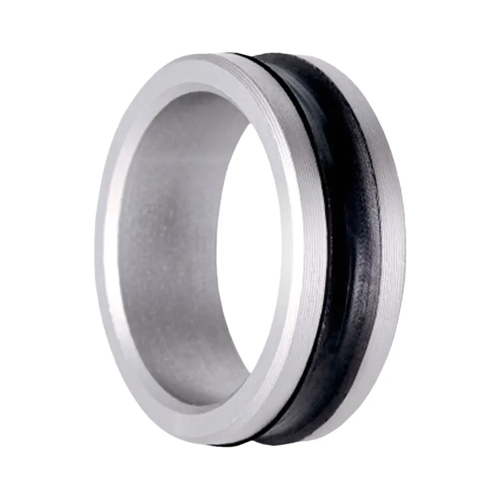 1/2 قطعة حلقة سبائك الألومنيوم المضادة للانزلاق خط المحمولة سحب حلقة خطوط الصيد سحب حلقة صيد السمك أداة