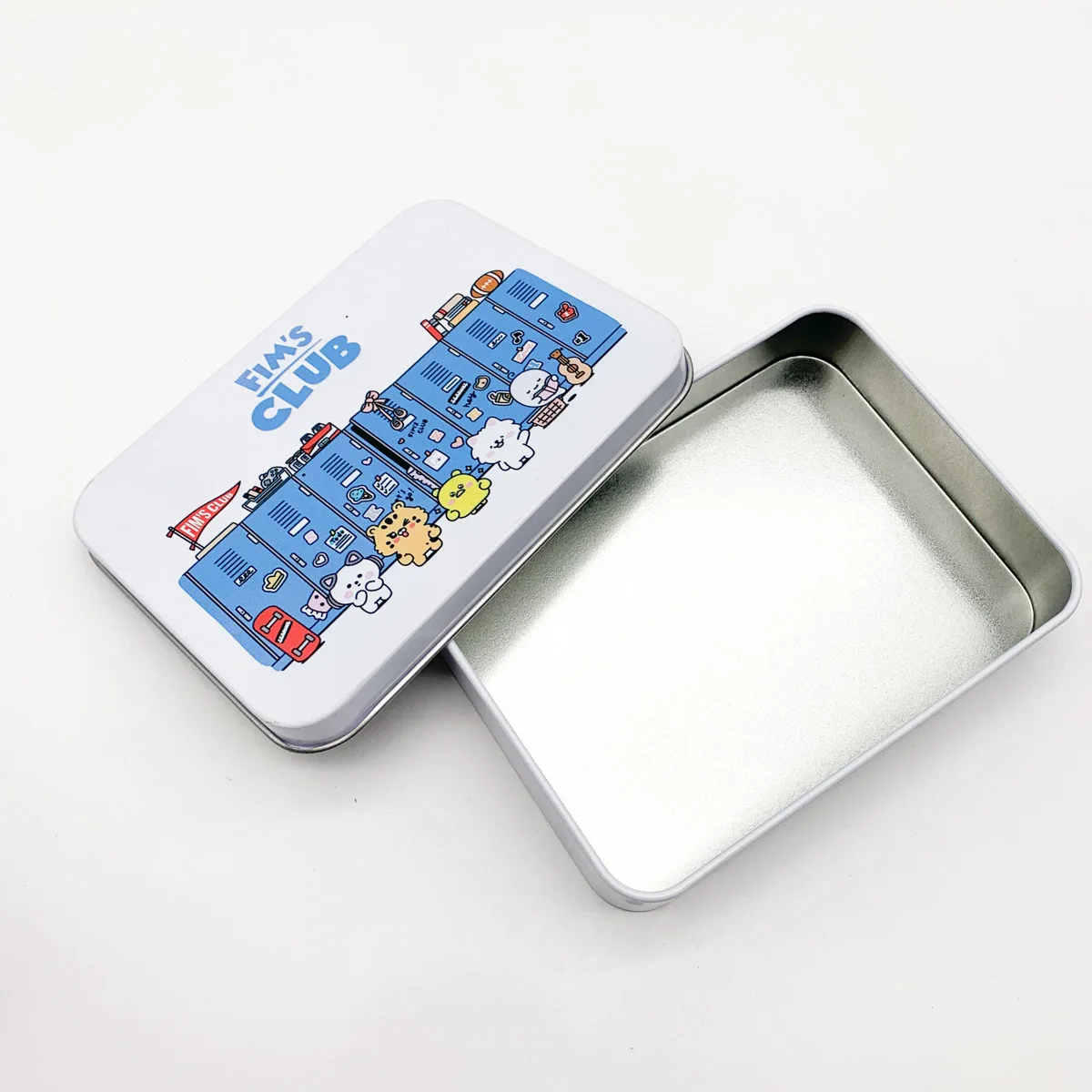 만화 동물 크리에이티브 틴 박스 11.5*8.5*2.2cm 보관함 아이돌 카드 보관함 보관함 사쿠라 김채원 후 희윤진 카즈하 홍은채 Kpop