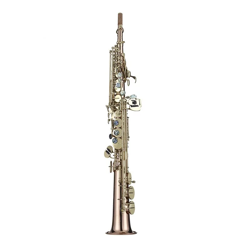 B flat treble straight saxophone wind instrument beginner professional performance test