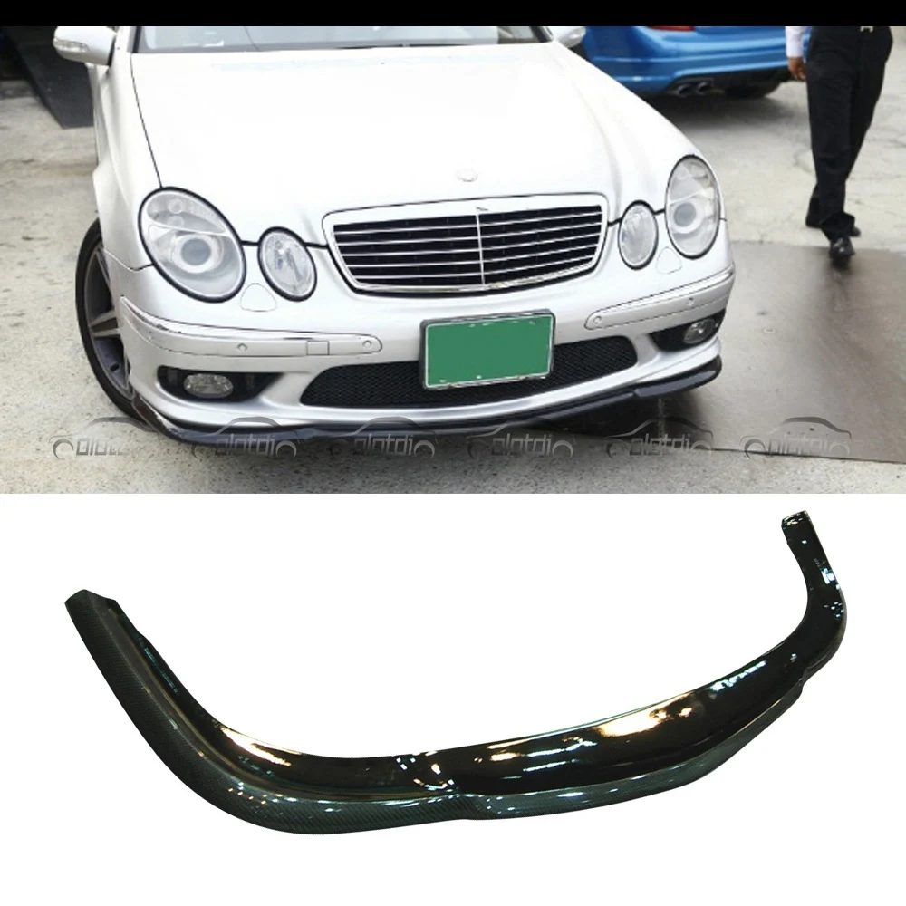 

Auto Parts Carbon Fiber Front Lip Bumper Chin Spoiler Splitters For Mercedes Benz E55 E63 W211 2004-2006