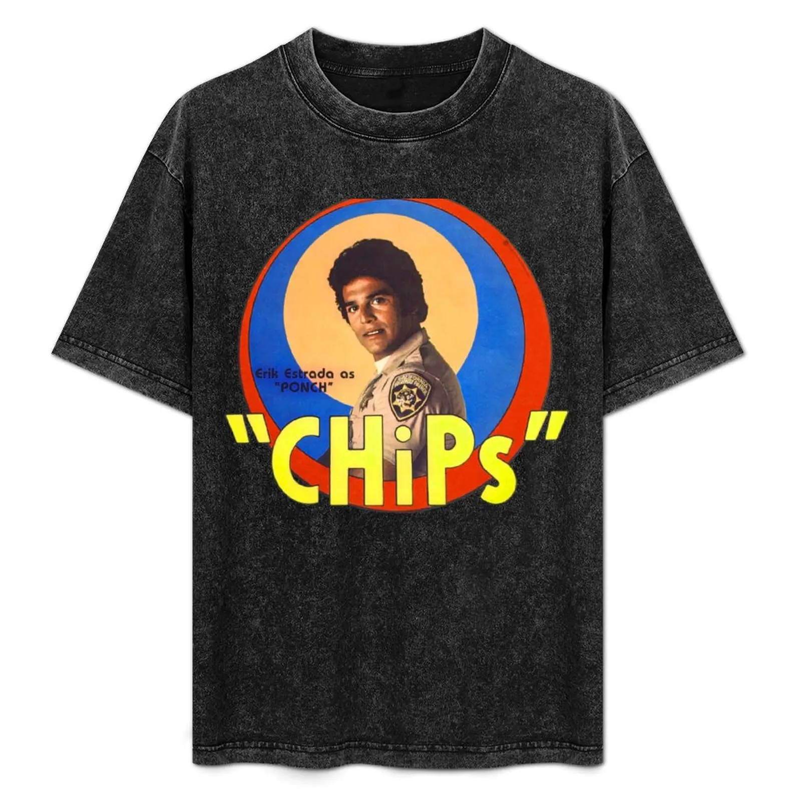 CHiPs - PONCH T-Shirt funny shirt cotton gifts for boyfriend mens cotton t shirts