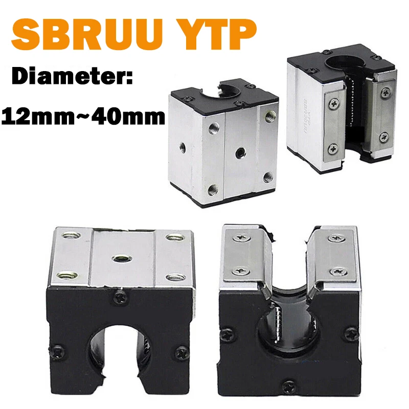 

1Pcs Open Linear Motion Ball Bearing Slide Unit CNC 3D Printer YTP SBRUU 12mm 16mm 20mm 25mm 30mm 35mm 40mm