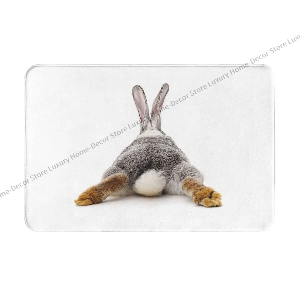 Bathroom Mat Just Relax Rabbit View From Behind Doormat Kitchen Carpet Entrance Door Rug Home Decoration