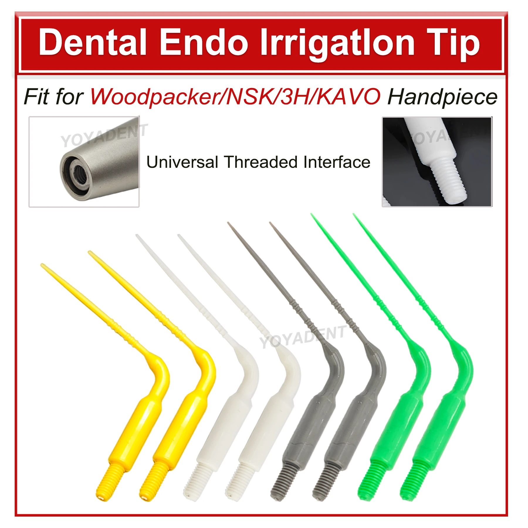 

Dental Plastic Sonic Powered Endo Irrigation Tips Fit VDW EDDY NSK KAVO Air Scaler Handpiece Dentistry Material