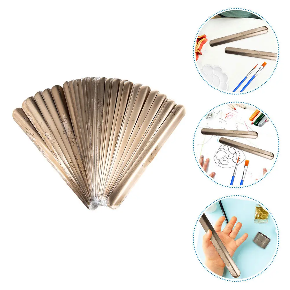 40 pièces de plaques d'acier pour bracelets à pression, kit de composants en acier inoxydable pour bracelets à claquer DIY, fournitures de loisirs créatifs en vrac