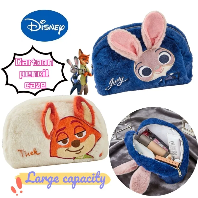 

Новый пенал Disney с Джуди Хоппс и Ником Уайльдом, большой вместимости, для школьников, стильный, портативный, для хранения косметики