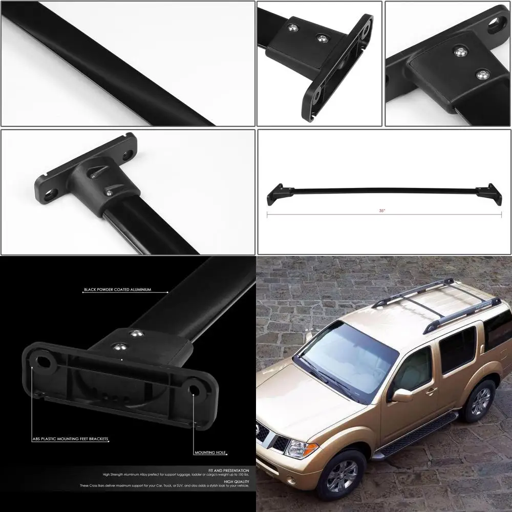 

Алюминиевые поперечины для багажника на крышу Nissan Pathfinder 2005-2012 гг., грузоподъемность 132 фунта