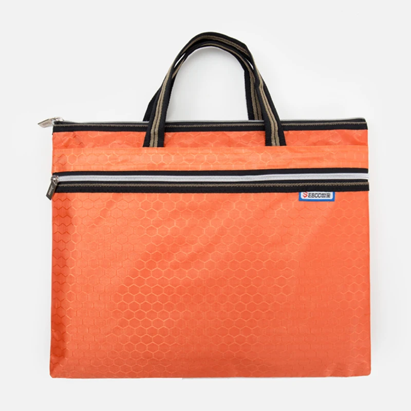 حقيبة تخزين مستندات رسمية من سيبو ، حقيبة بسحاب بطبقة مزدوجة ، حقيبة كمبيوتر للعمل محمولة