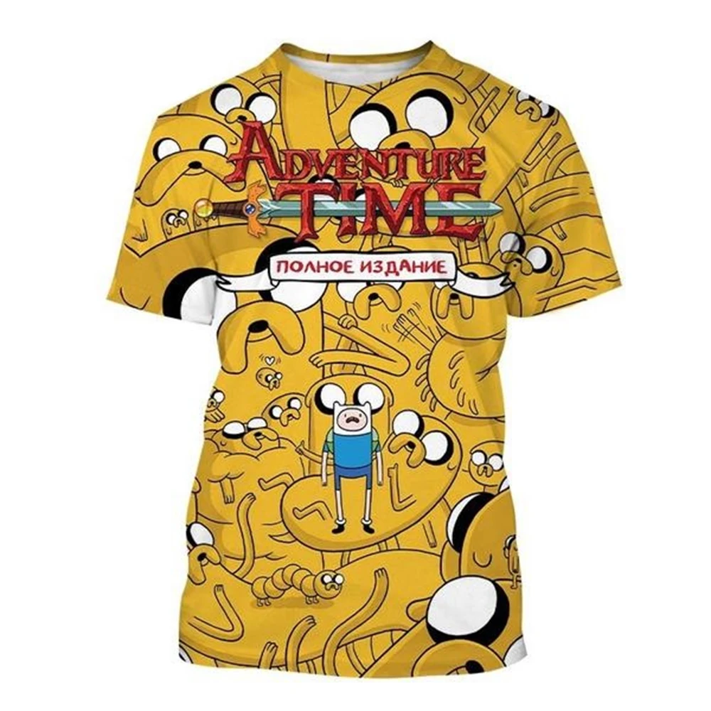 2024 Adventure Time 3d Cartoon T-shirt Fashion Casual Funny Men and Women Summer Cool T-Shirt Tops Size:100-6XL