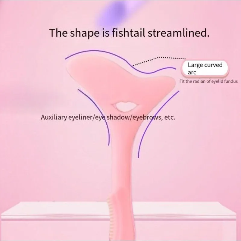 أداة مساعدة جديدة لتحديد العيون من السيليكون متعددة الوظائف - أداة تحديد موضع طوابع الرموش الصديقة للمبتدئين، دليل مكياج دقيق للحصول على مثالي