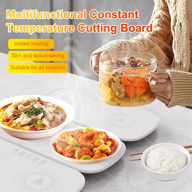 

Multifunctional Electric Warming Tray Food Constant Temperature Warm Plate Fast Full Surface Heating Food Warm Dishes