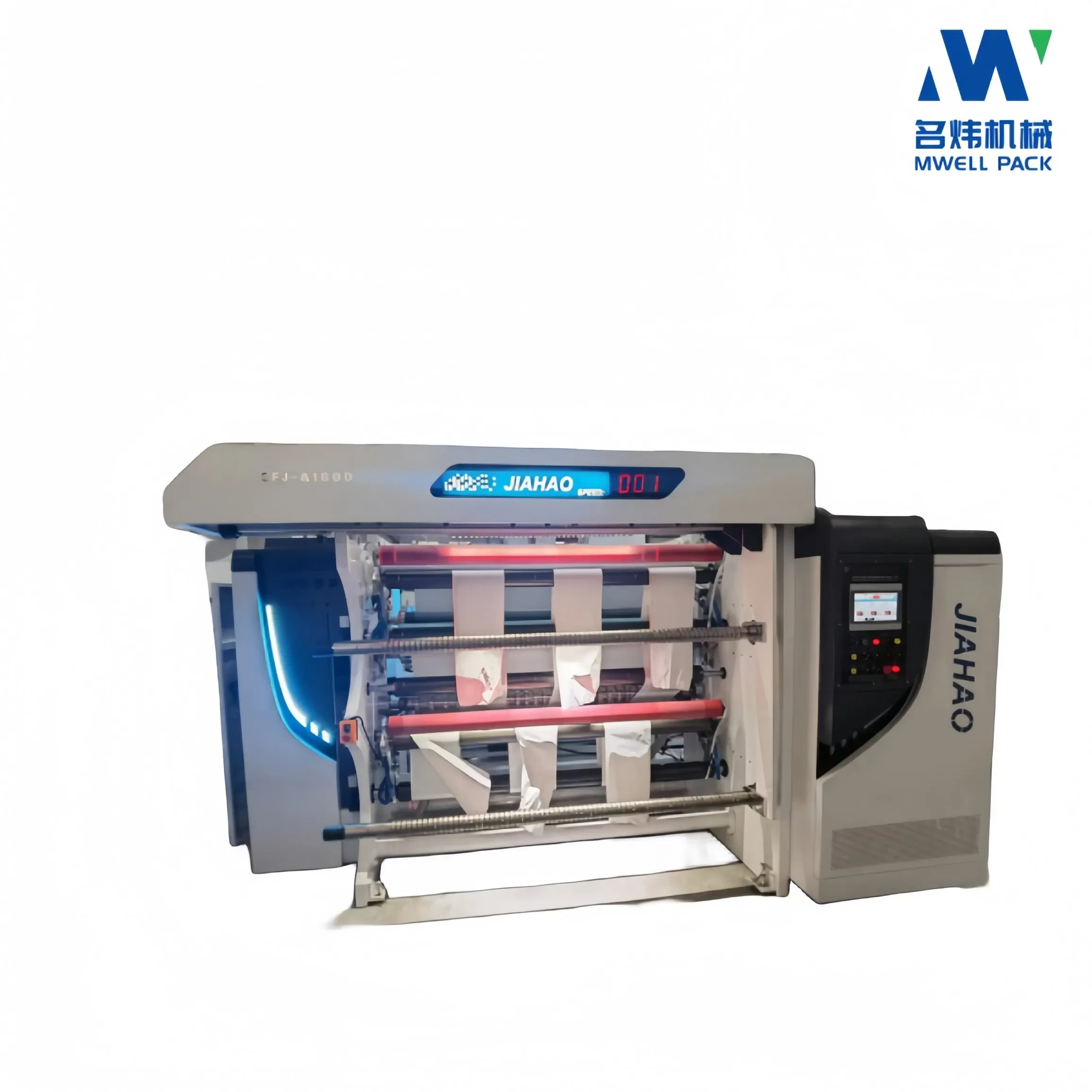 High Speed Turret Flexible Packaging Film Slitting Rewinding hine For Printing Film Stamping Foil