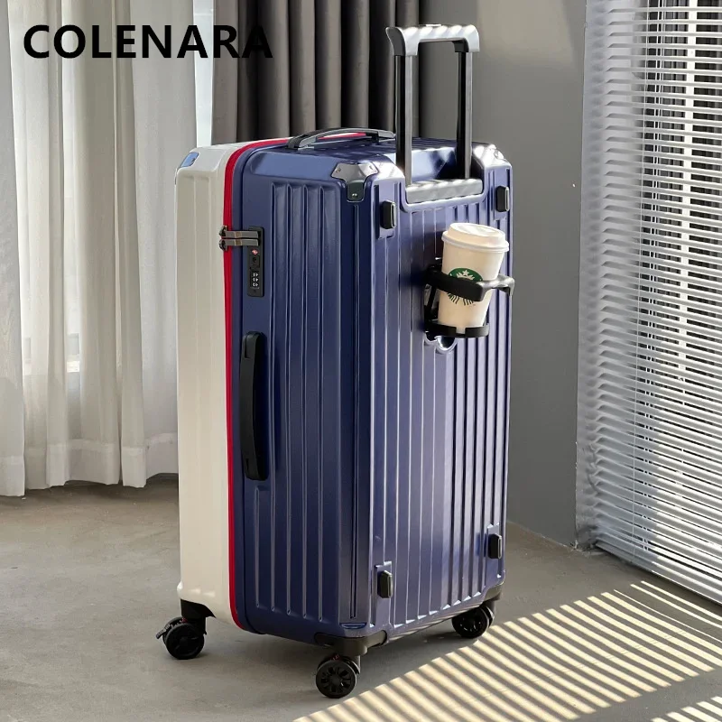 Imagem -05 - Colenara-rolling Mala com Rodas Trolley Case Mala de Viagem Masculina Bagagem pc Ladies Grande Capacidade 20 Caixa de Embarque 36