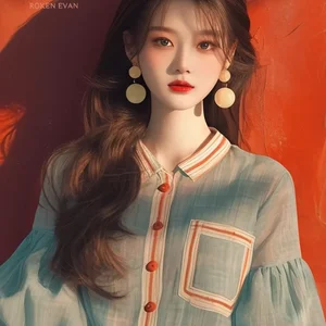 Corner Evan-Bullet Women's Lantern, Explosion Shirt, High Degree, Korean Age Reduction, Mint Green, New, Autumn, 2022 8 Main Sales Menta Green Blouse - №3