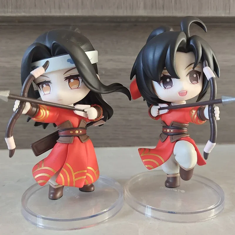 Mo Dao Zu Shi Q Ver Wei Wuxian Lan Wangji Figure Jade Jiaogong Cavalry Action Figurine Anime Cartoon Model Doll Toy Xmas Gift