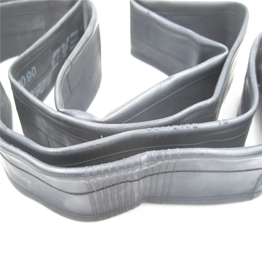 

26 Inch Butyl Rubber Inner Tube For Mountain Road Bike Tire Accessories Black Durable Acid Resistant Wear Resistant Long Life