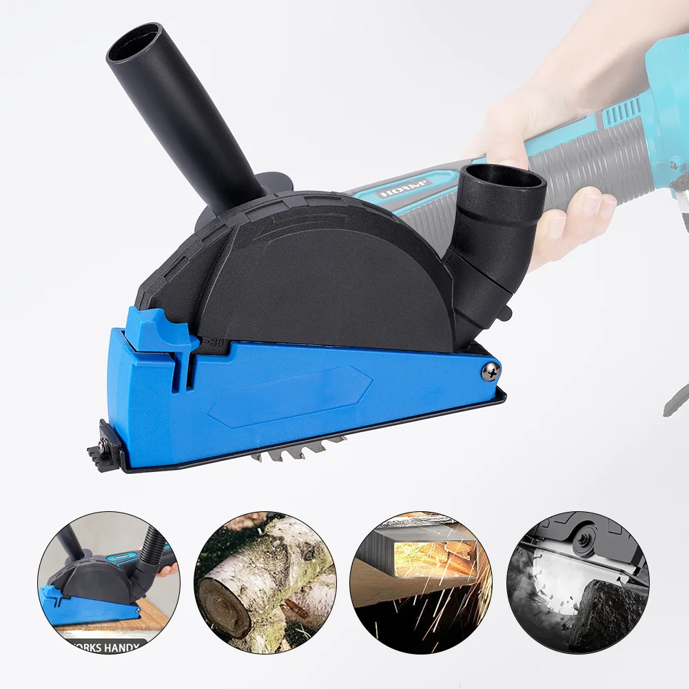 Imagem -06 - Universal Kit Dust Shroud para Angle Grinder Corte de Superfície Slotted Cover Coletor de Poeira Anexo Capa Hood 100 125 45