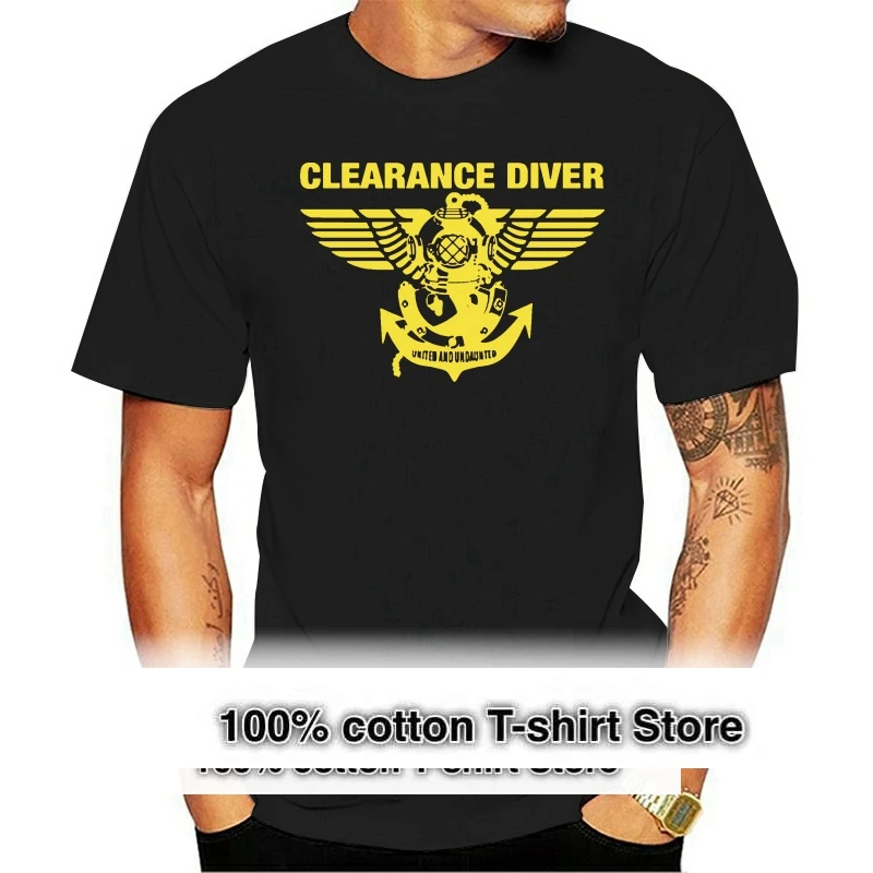 

T Shirt Navy Clearance Diver SEAL Special Forces Helmet Harajuku Tshirt