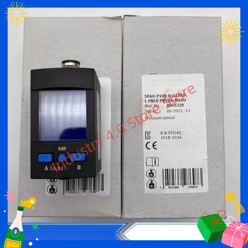 

Brand Pressure Sensor SPAU-P10R-W-G18FD-L-PNLK-PNVBA-M12U 8001230 New