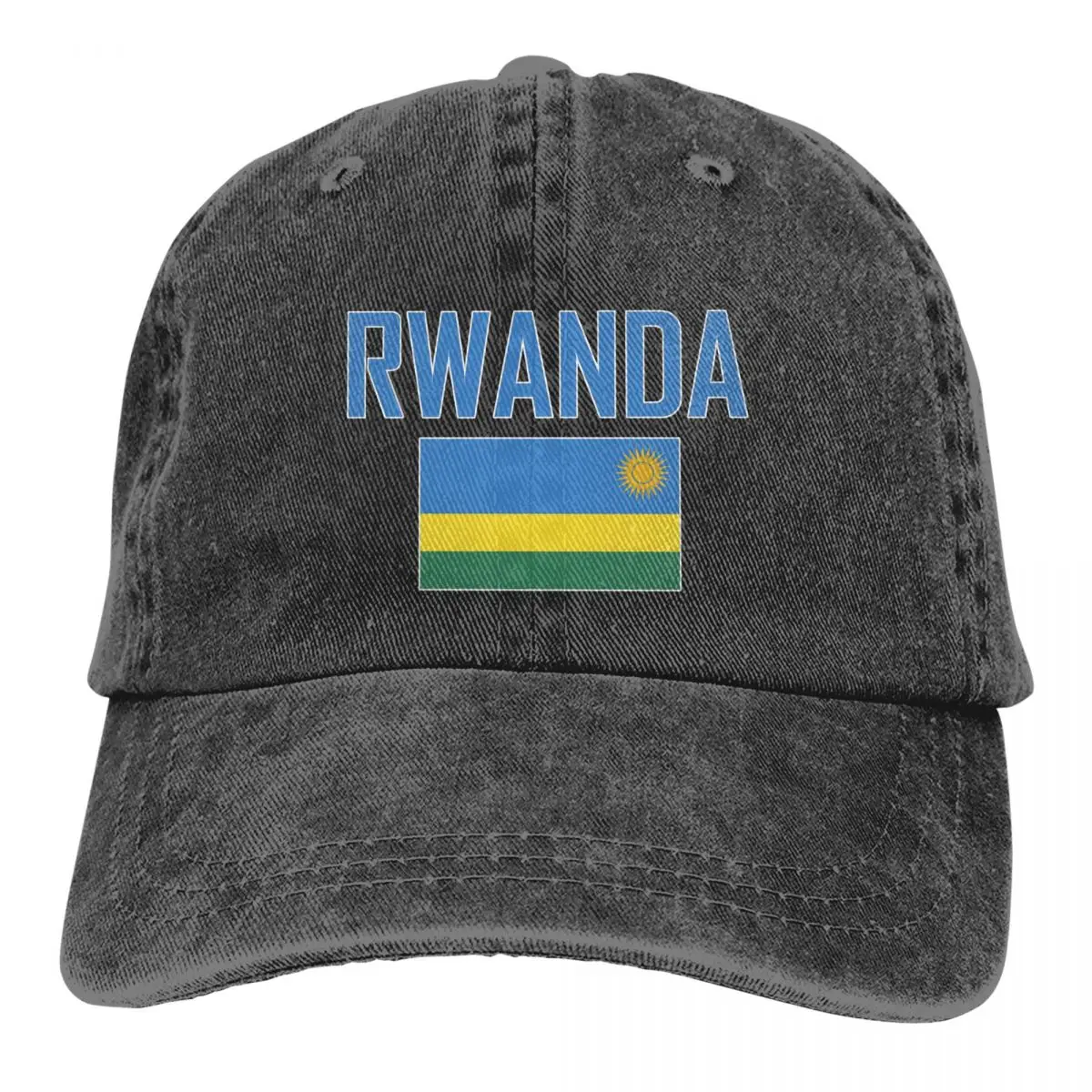 علم قبعات البيسبول RWANDA للجنسين قبعة Casquette الناعمة أزياء الدنيم قبعة خمر قبعة أبي قابل للتعديل