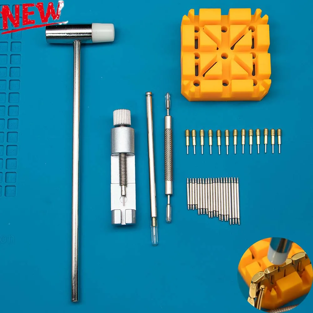 39pcs/set Watch Link Removal Tool, Watch Band Tool Kit,Repair Kit For Watch Bracelet Adjustment And Replacement,Watchmak Tools