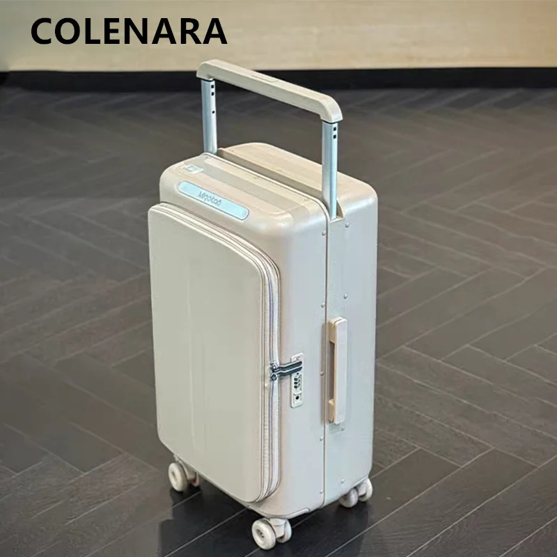 COLENARA High Quality Suitcase 20 Inch ABS + PC Boarding Box 25