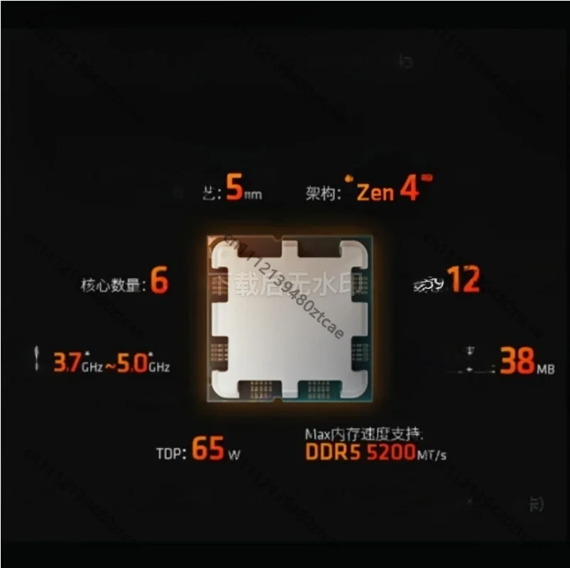 High Performance Desktop Gaming CPU 7900X3D 7950X3D 7800X3D Socket AM5 Multi-core Processor for PC DIY Assembly
