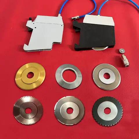 하이 퀄리티 거치대 나이프 공압 슬리팅 베어링 원형 블레이드, 부직포 원단 종이 공압 도구, 거치대 블레이드