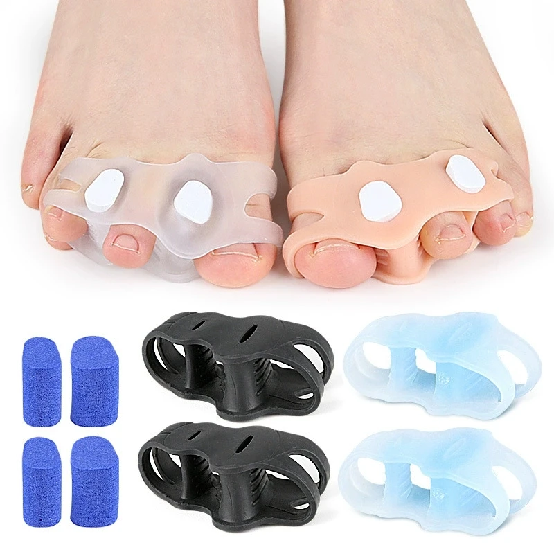 

1/5Pairs Big Fingers Separator Hallux Valgus Overlapping Toes Bunion Pain Relief Straightener Protector Foot Care Straightener