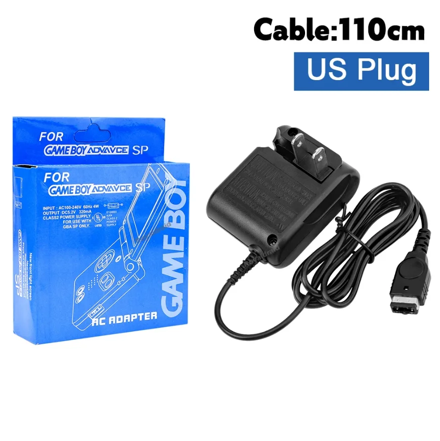 NEW 5.2V Home Wall Travel Charger AC Adapter For Nintend DS NDS GBA SP Gameboy Advance SP Power Supply Charging Cable EU US Plug