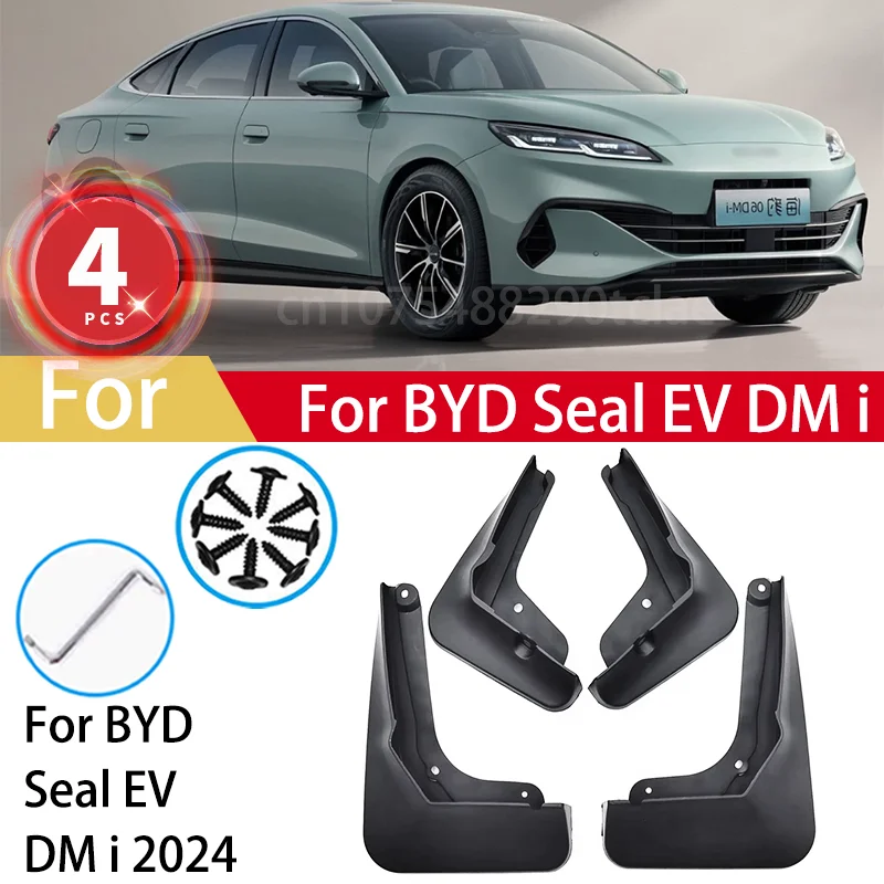 

4pcs Mudguards For BYD Seal EV DM i 2024 Mud Flaps Splash Guard MudFlaps Front Rear Fender Protector Car Accessories