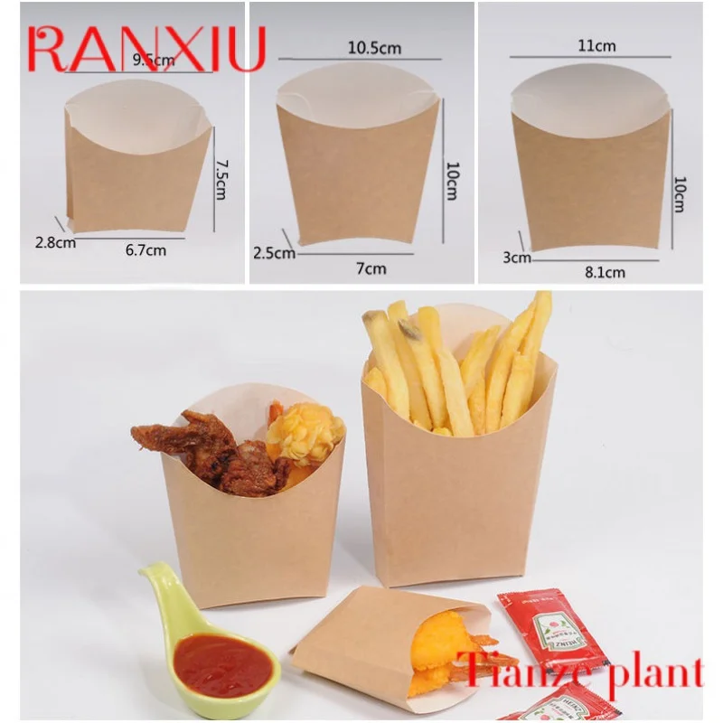 Custom Custom Printing Food Packing French Fries Chicken Sushi Take Away Box Fast Food Disposable Burger Box Packaging