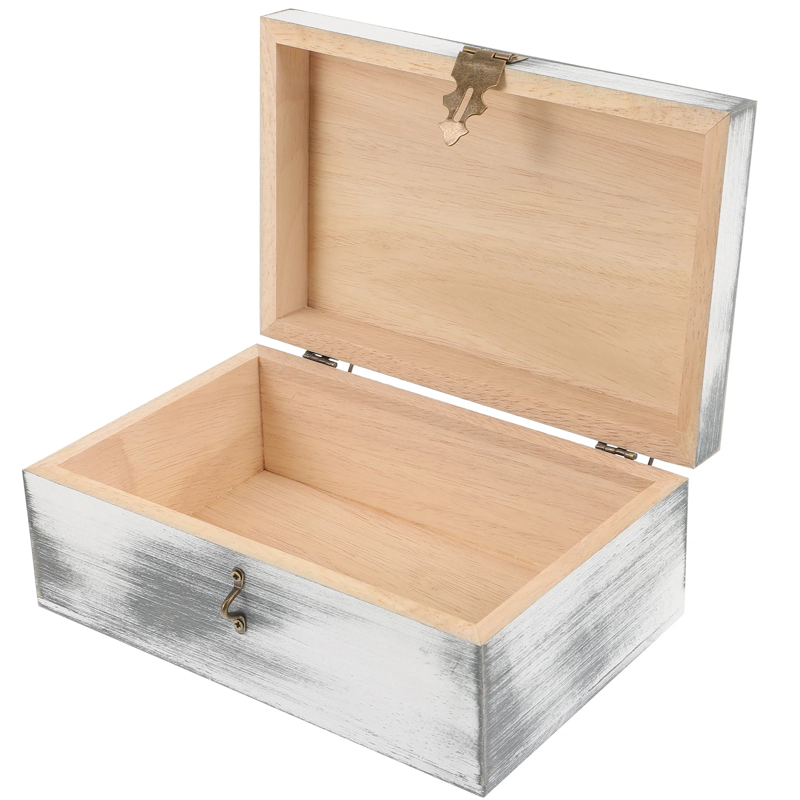 

Wooden Jewelry Box Storage Case Retro Earring Holder Durable Practical Long Use Vintage Decorative Box