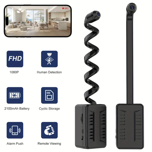Imagen 2 del producto Mini cámara 1080P HD WiFi cámara inalámbrica grabadora de vídeo vigilancia de seguridad del hogar detección de movimiento videocámara P2P vista remota