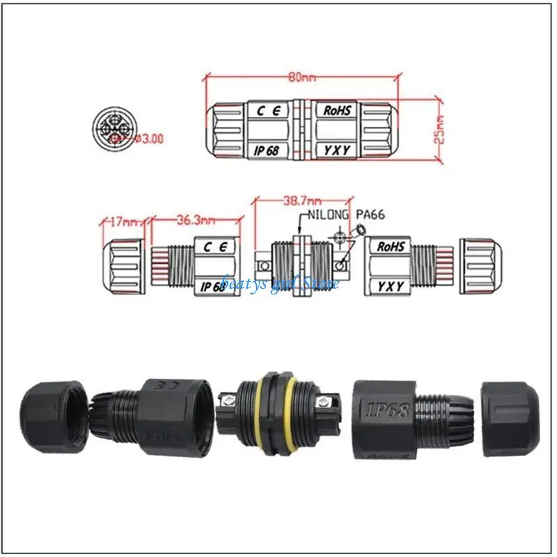 C7AB IP68 Waterproof Sealing Joint Connector Outdoor Street Lamp Terminals Block