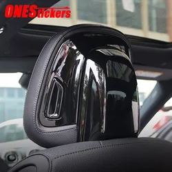 For Mercedes Benz C E GLC EQE EQS Class AMG W206 W214 X254 V295 V297 Car Accessories Seat Headrest Button Adjusting Cover Trim