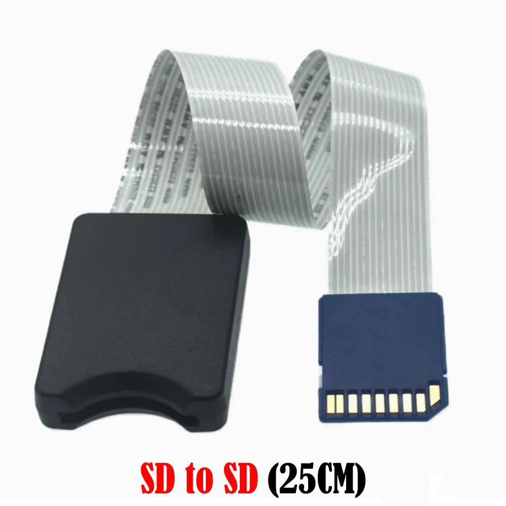 SD Card Female To TF Micro SD Male SD To SD/TF To TF Flexible Card Gps Extension Cable Extender Adapter Reader Drop Ship