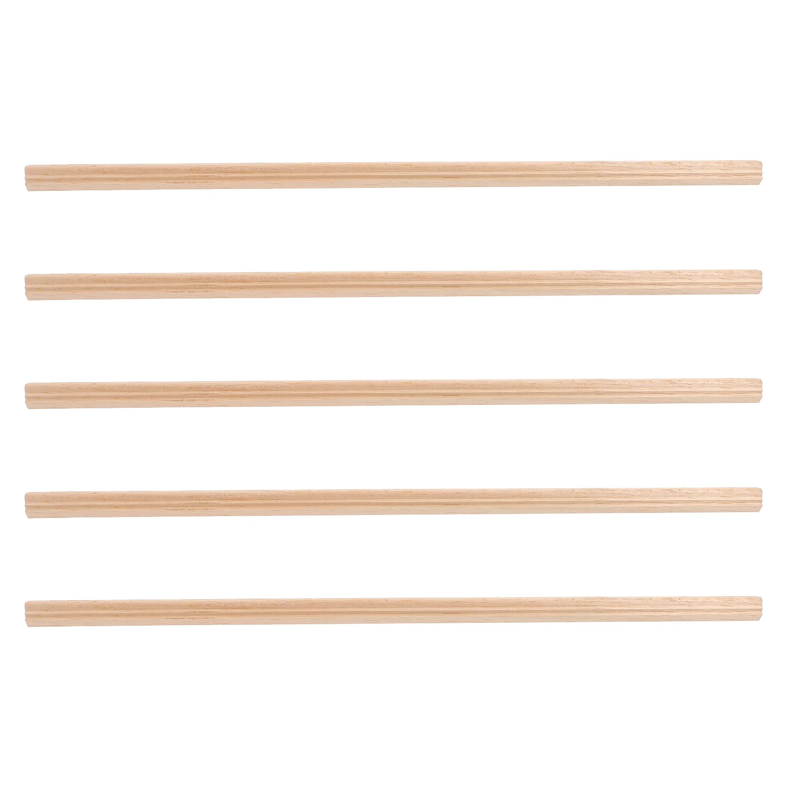 

5Pcs Miniature Dollhouse Wood Trim Molding Smooth Finish Baseboard Wall Border Lightweight Easy Install for DIY Accessories
