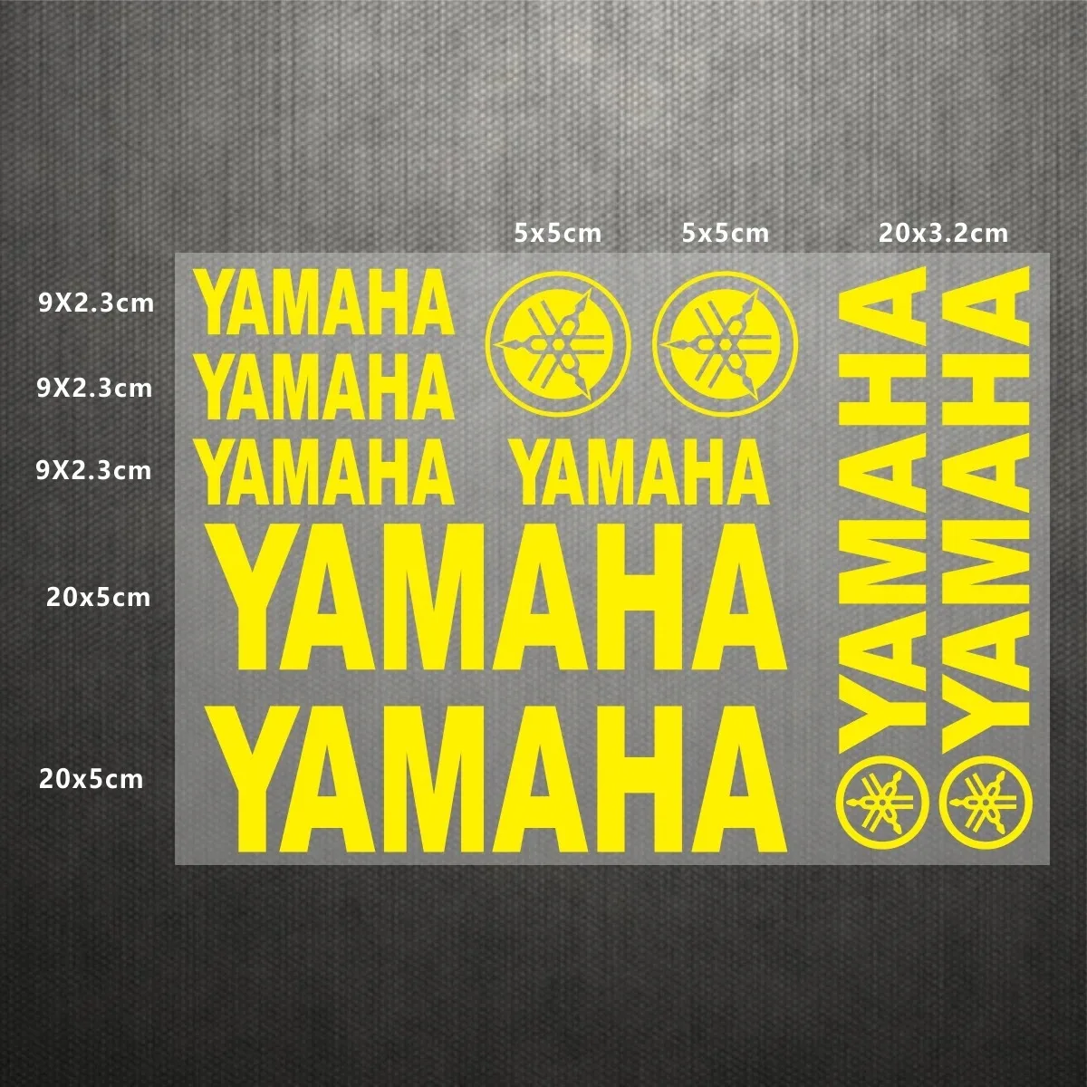 لملصقات ياماها الإنجليزية شعار دواسة دراجة نارية خزان الوقود خوذة الديكور مجموعة ملصقات