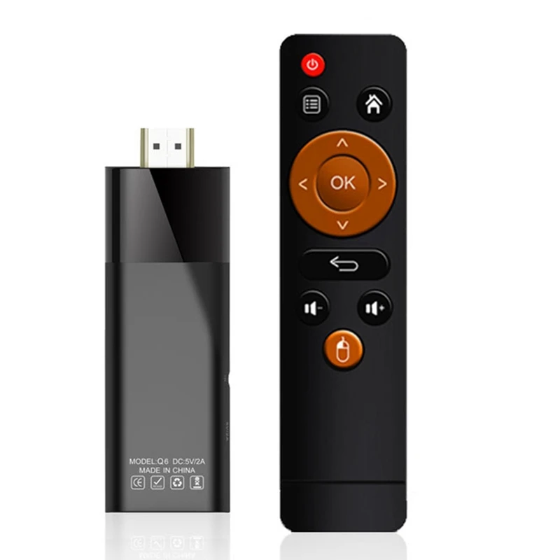 

Q6 Mini TV Stick Android 10 1GB+8GB 2.4G+5G Wifi+BT4.0 H313 Quad Core A53 Smart TV Box Android TV Stick PK DQ03 Easy Install