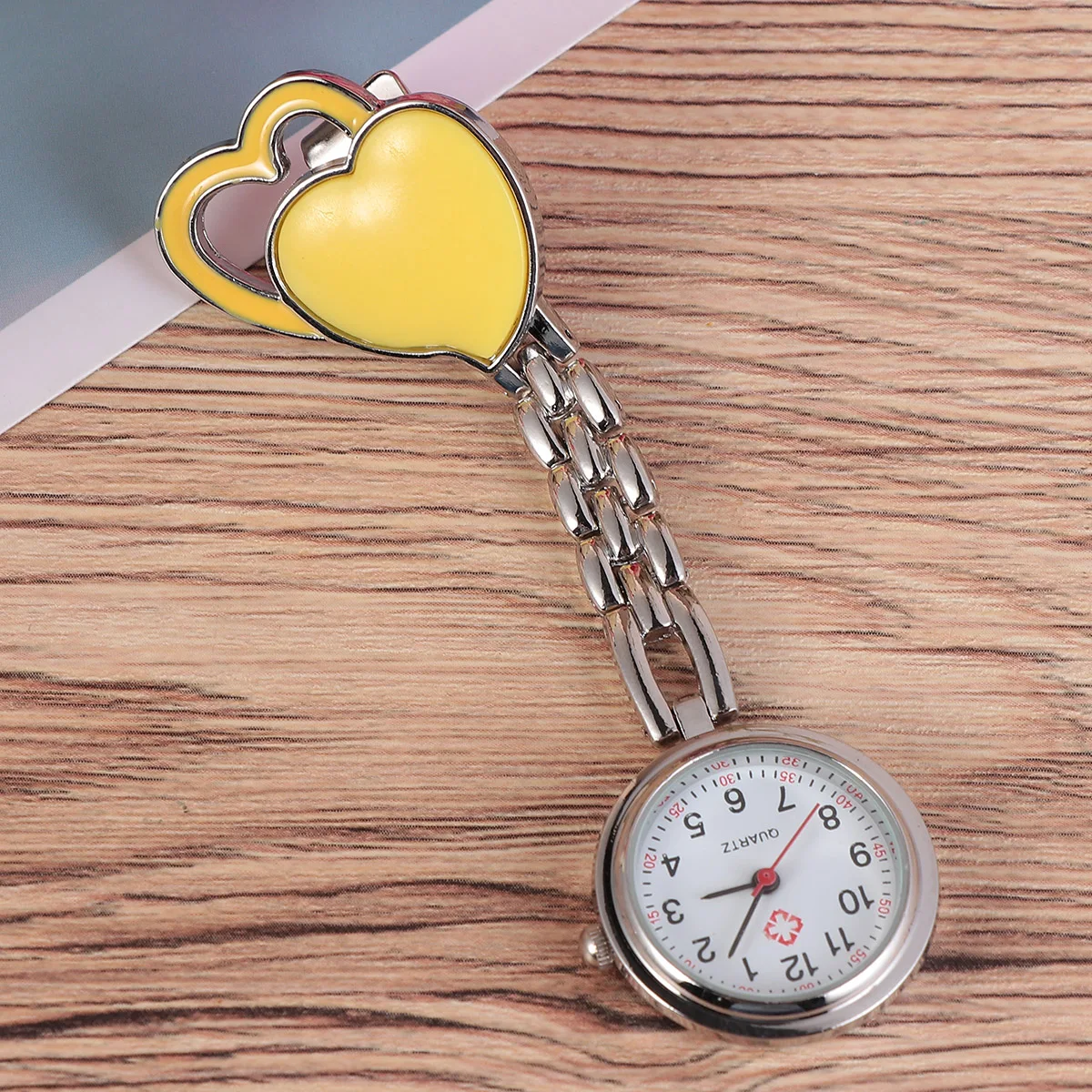 Orologio da appendere Orologio a forma di cuore Orologio da appendere alla moda Orologio da appendere creativo Orologio da tasca a forma di cuore