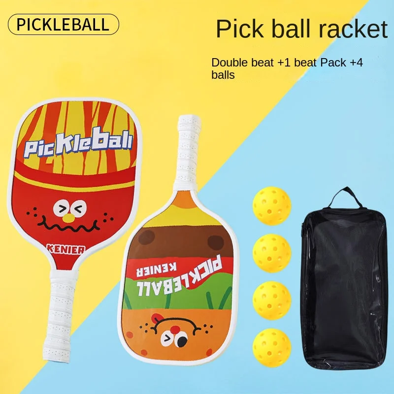 

Деревянная ракетка для пиклбола для детей/взрослых, для начинающих, уличная ракетка для пиклбола, тренировочный спортивный набор, НОВЫЙ