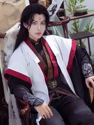 The Scum Villain's Self-Saving System Cosplay Costume, Anime Luo, BingHe, Prairie Costume, Perruque, Chaussures, Prop, Halloween, Trempé