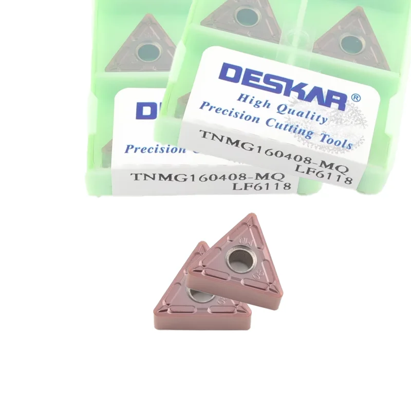 

DESKAR Original TNMG160404-MQ TNMG160408-MQ LF6018 LF6118 carbide insert turning tool for processing stainless steel