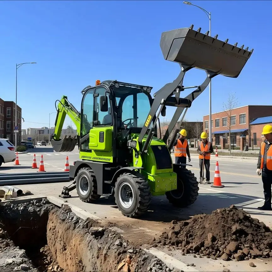 

Nicosail Heavy Duty Backhoe Loader CE Certified Euro 5 User Friendly Design for Construction Orchard Work