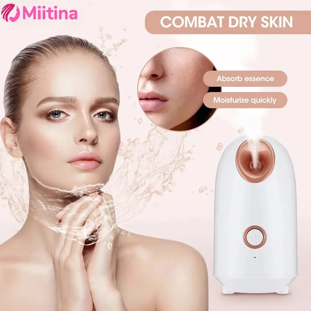 

Facial Steamer Nano Ionic Hot Mist Face Steamer SPA Face Humidifier Atomizer for Women Men Moisturizing Unclogs PoresHome Sauna