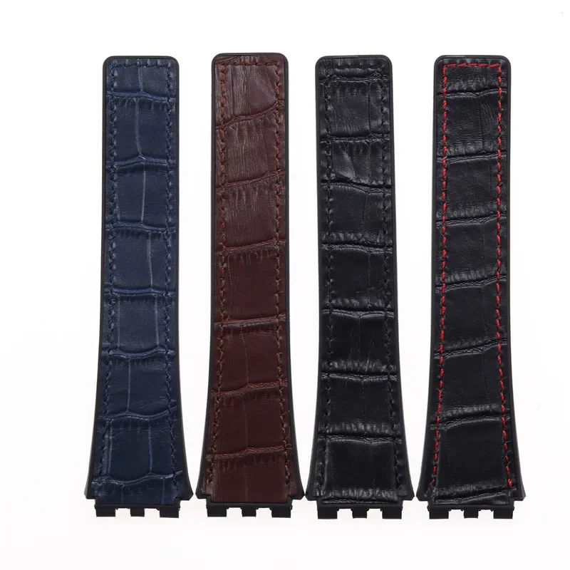 For Tag Heuer Yacalera Carrera Succession Genuine Leather Watch Strap With Concave And Convex 22mm Men Watchband Accessories
