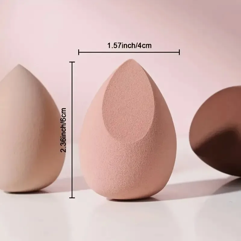 6-Pack Brown Makeup Sponges - Holiday SFX & Glam Beauty Set for Foundation & Costume Makeup makeup brush set